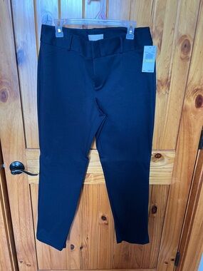 MICHAEL Michael Kors Black Ponte High-Waist Pants